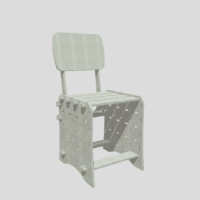 Chaise Adulte Monocolore - Couleur Bleu Foncé