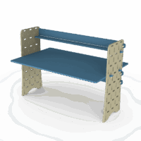 Bureau Enfant réglable, 60 cm de profondeur